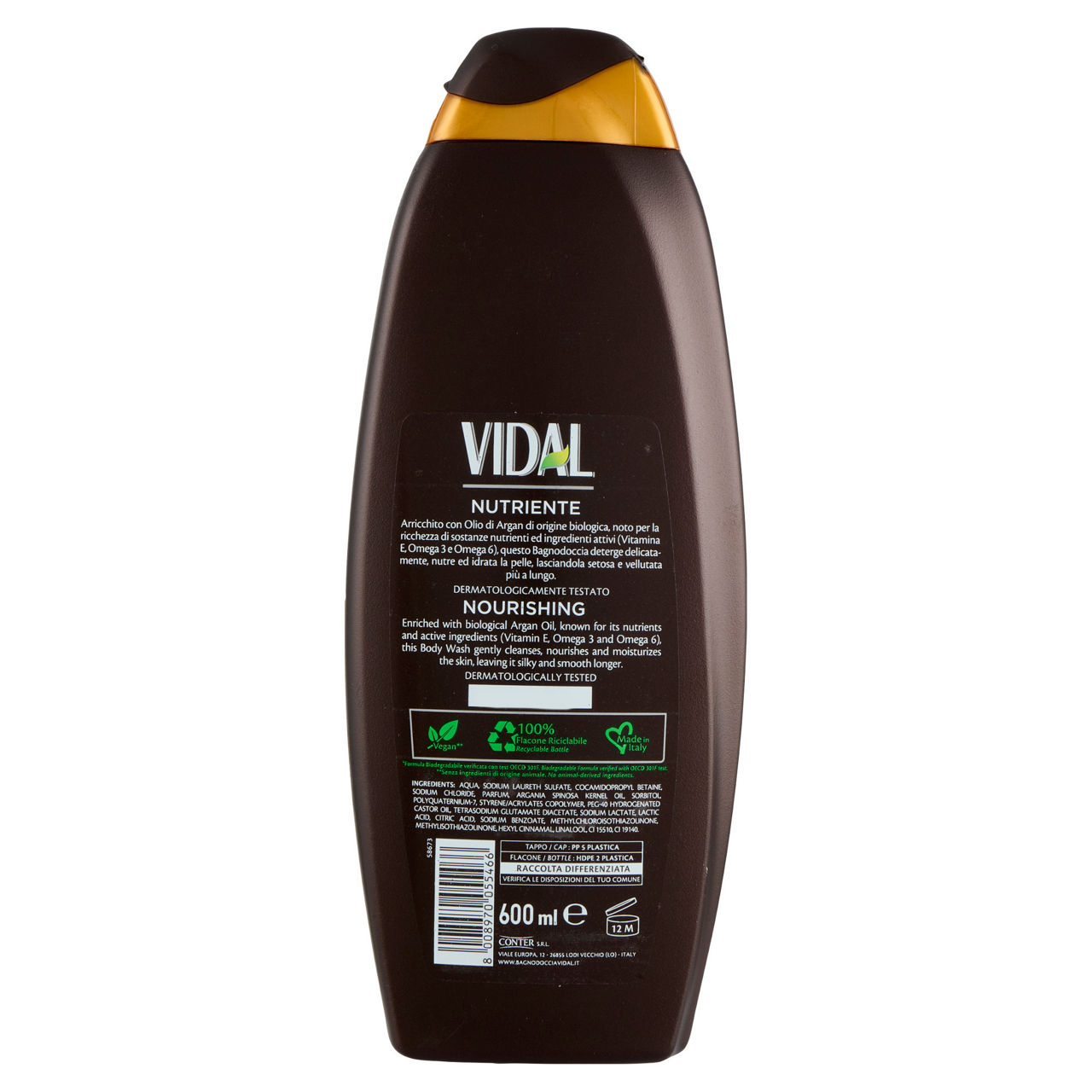 Bagnodoccia nutriente olio di argan bio 600 ml - Immagine 21