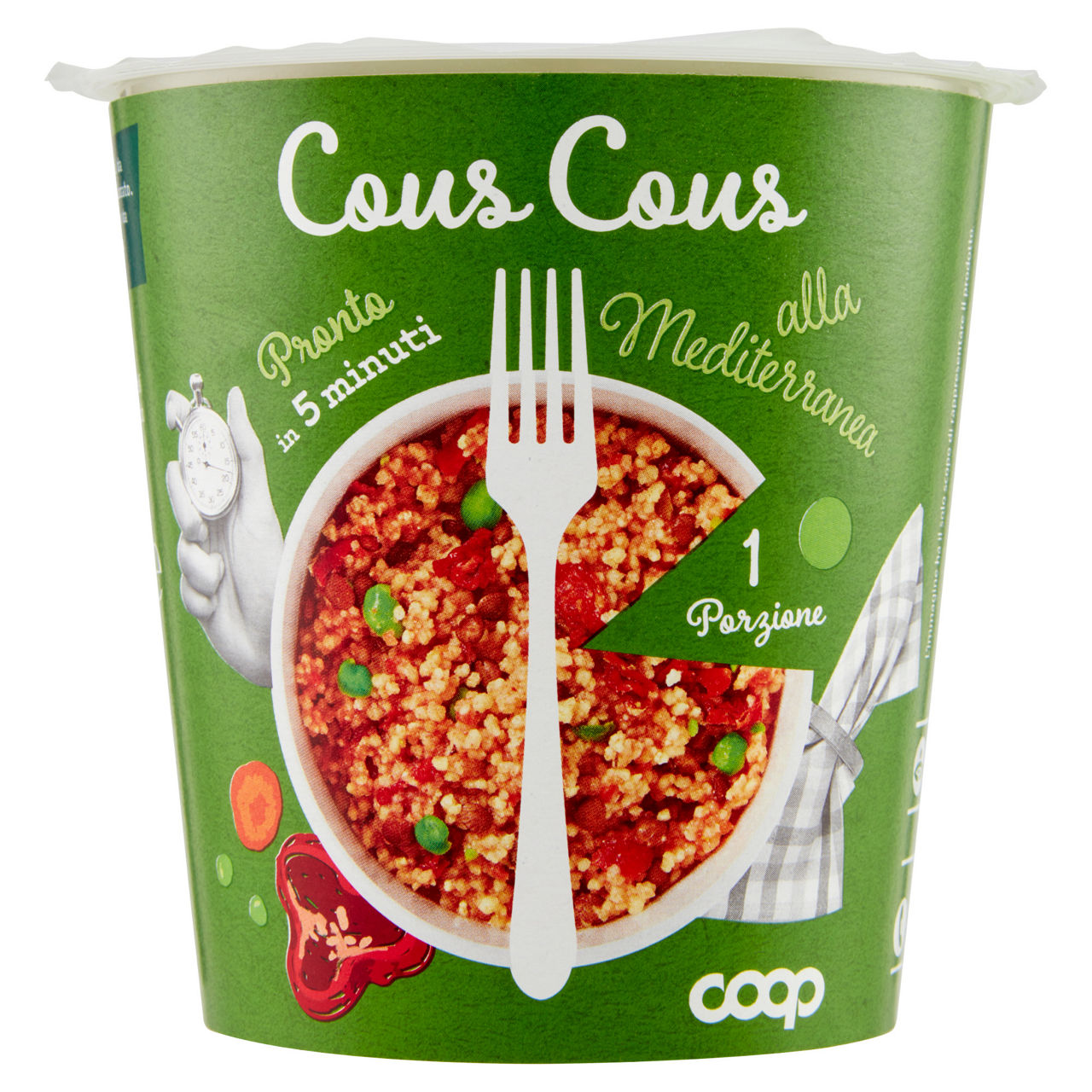 Cous cous precotto alla mediterranea 60 gr - Immagine 01