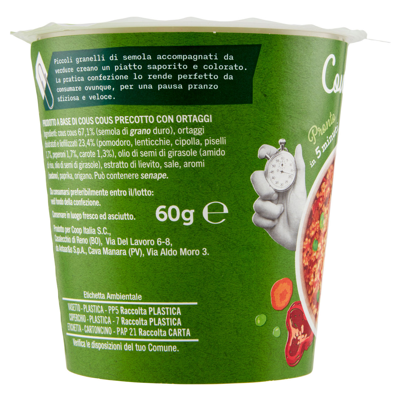 Cous cous precotto alla mediterranea 60 gr - Immagine 51