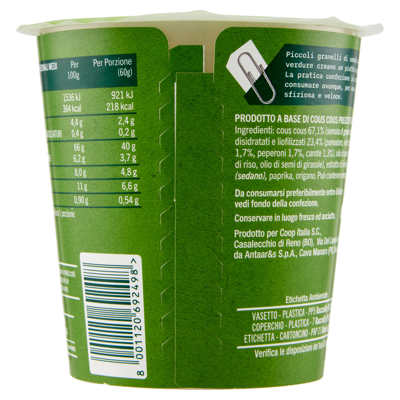 Cous cous precotto alla mediterranea 60 gr - Immagine 41