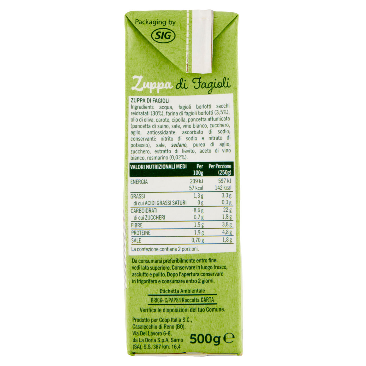 Zuppa di fagioli brick coop g500 - Immagine 21