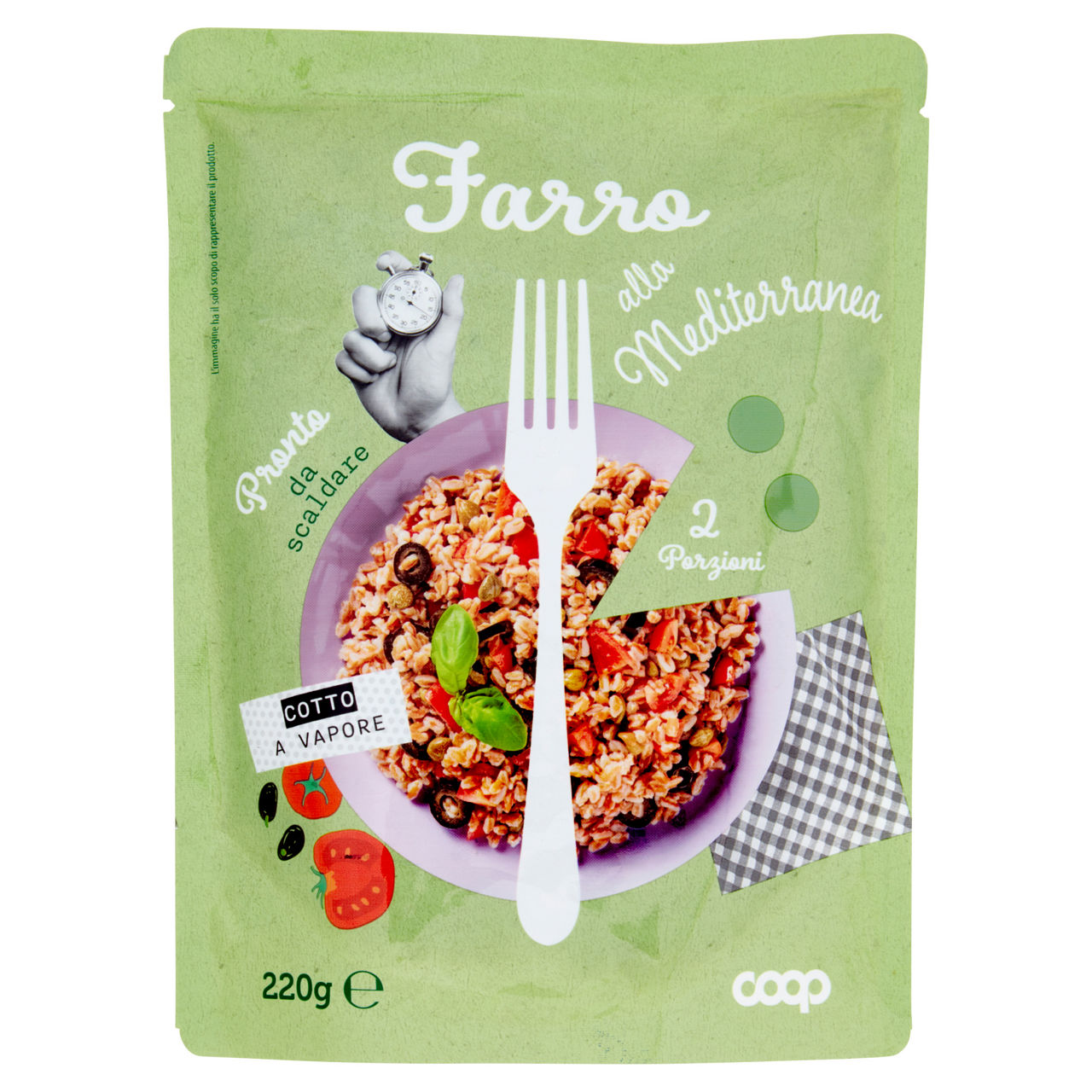 Farro alla mediterranea coop busta g220 - Immagine 01