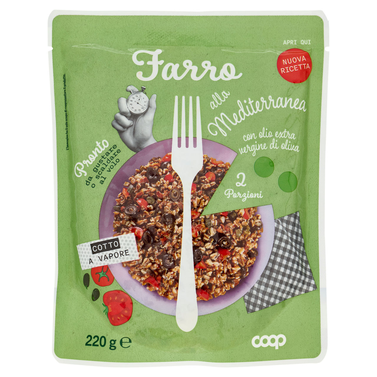 Farro alla mediterranea coop busta g220 - Immagine 11
