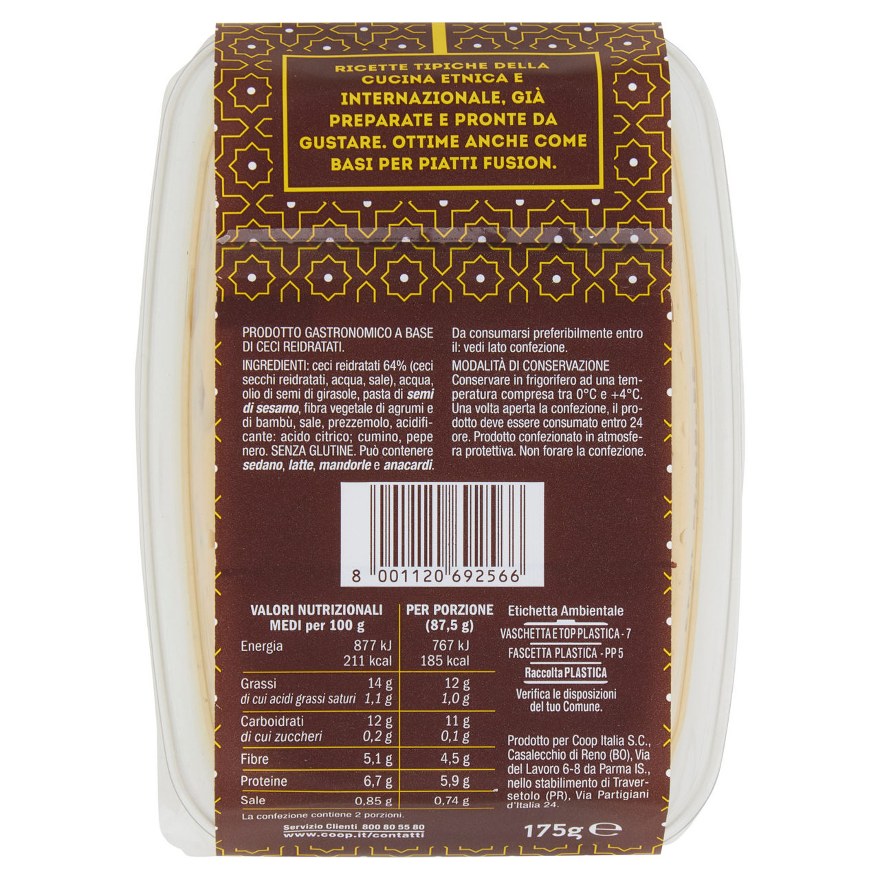 Hummus di ceci 175 gr - Immagine 51