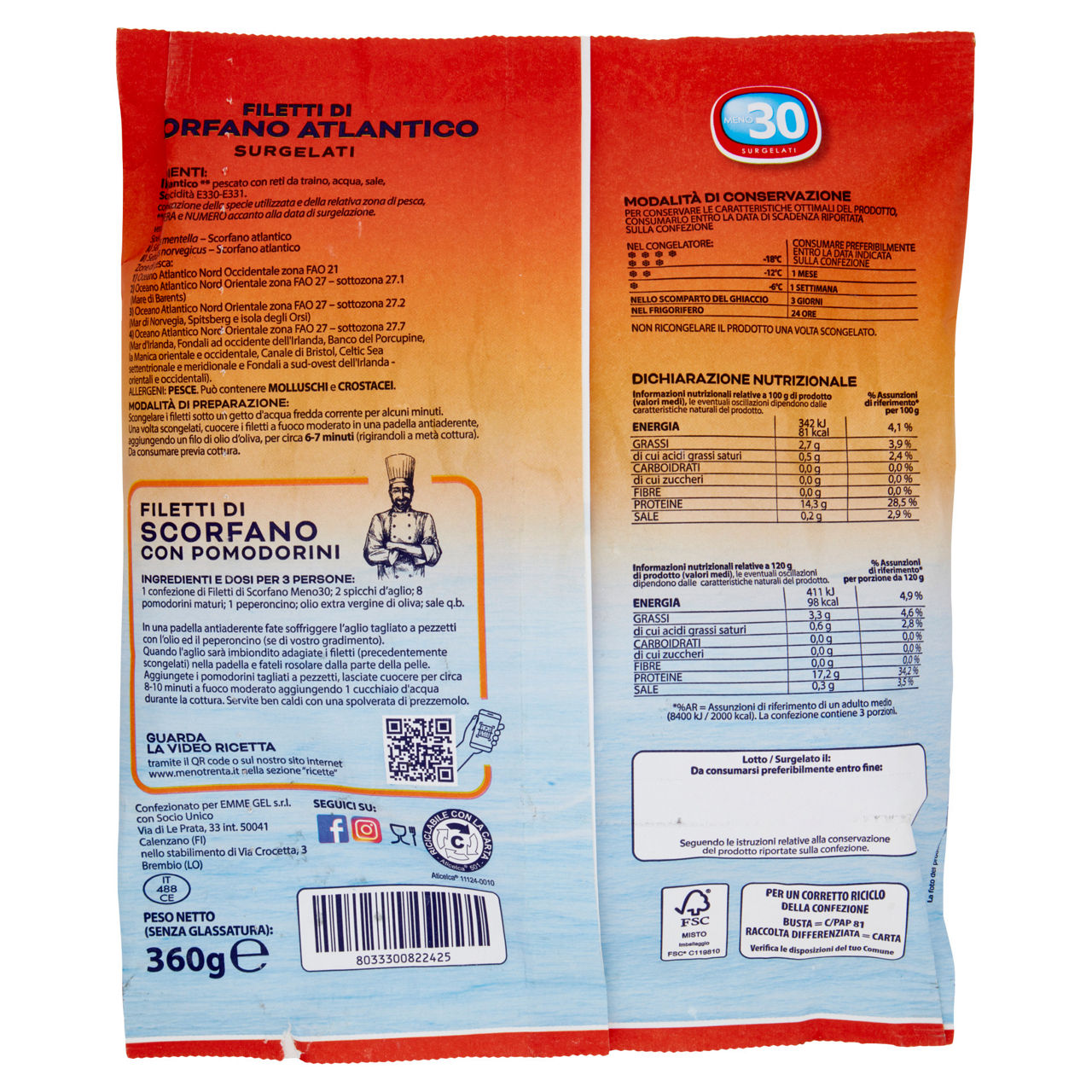 Filetti di scorfano oceano Atlantico surgelati 360 gr - Immagine 41