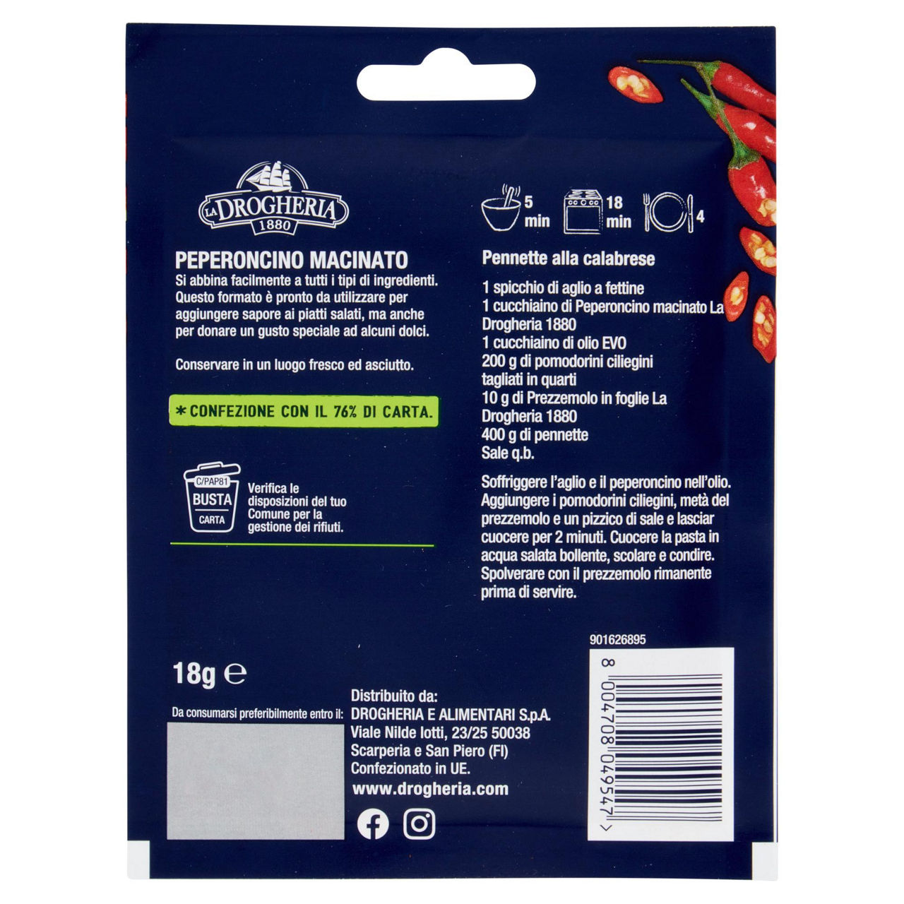 Peperoncino macinato la drogheria 1880 g18 - Immagine 41