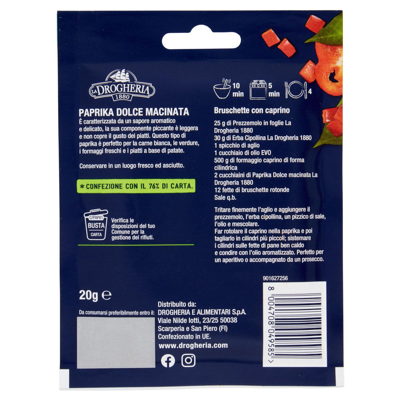 Paprika dolce macinata la drogheria 1880 g20 - Immagine 41