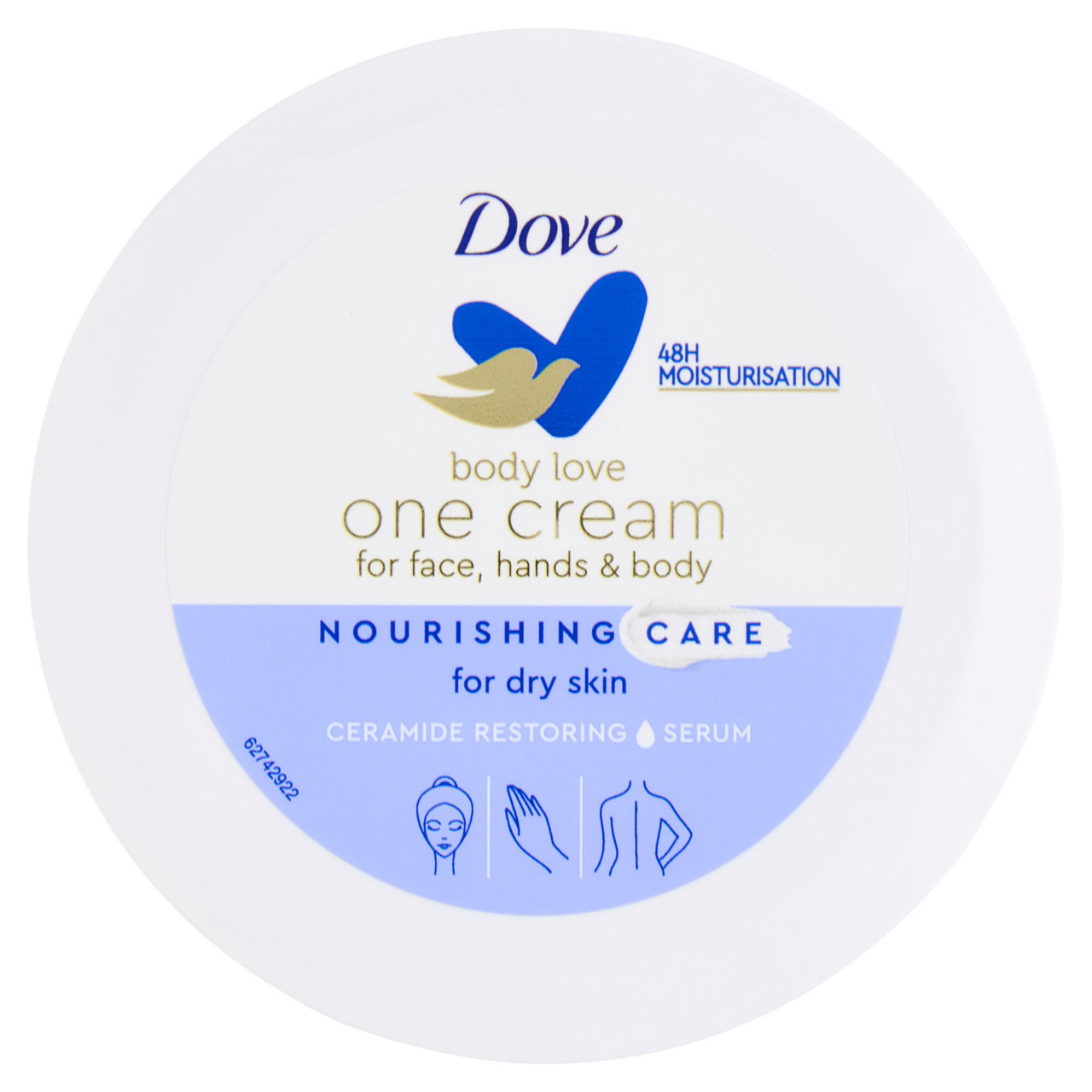 Dove bodylove one cream idratazione profonda blu ml250