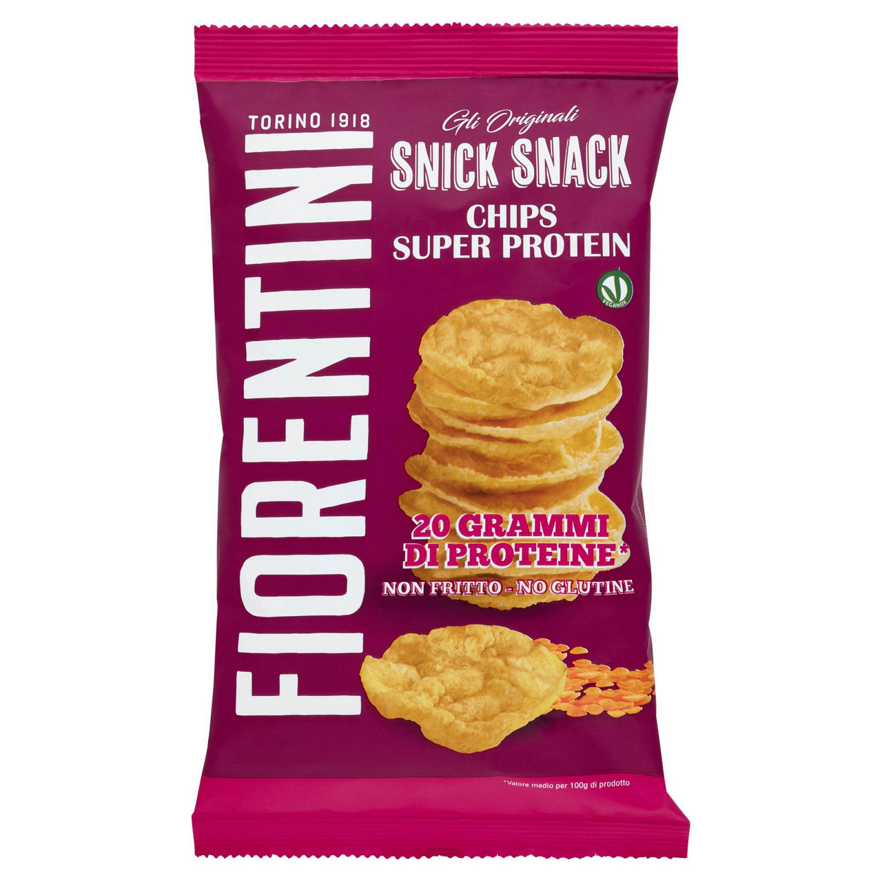 Chips di lenticchie rosse super protein 65 gr - Immagine 01