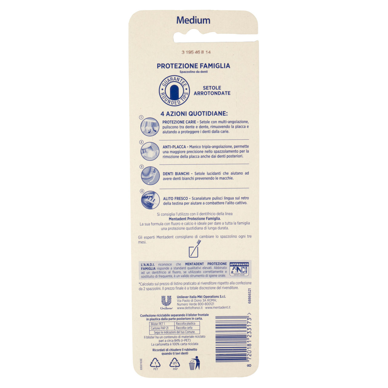 Spazzolino protezione famiglia setole medie 2 pz + 2 gratis - Immagine 31