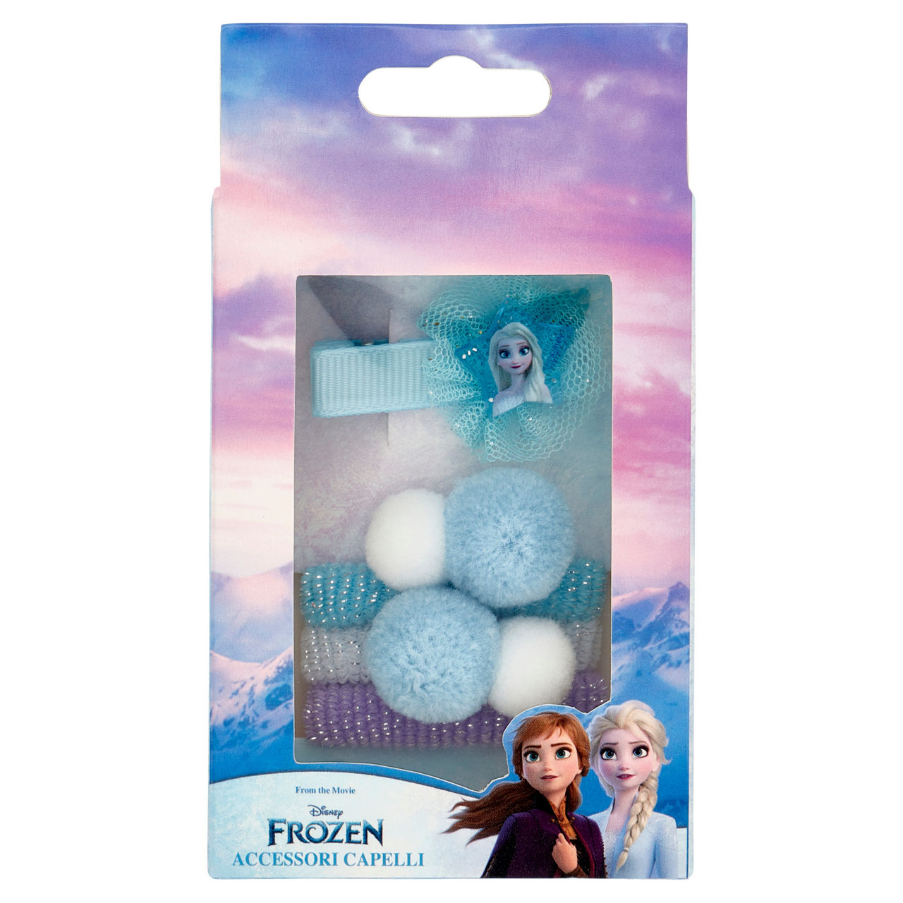 SET 1CLIP 2POLSINI 2ELASTICI ELISON GIRL FROZEN PZ.1 - Immagine 01