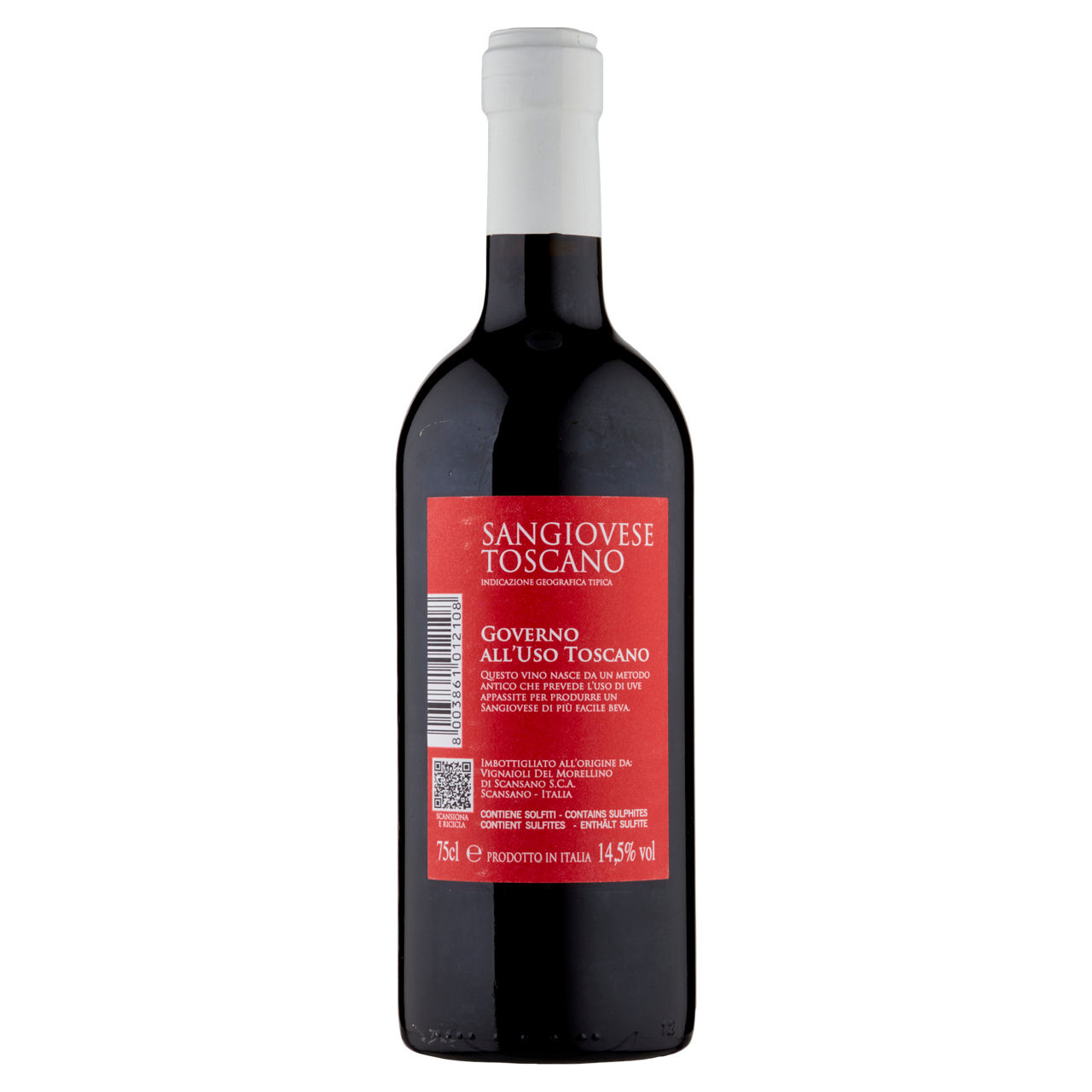 Vino rosso Sangiovese Toscano IGT Governo all'Uso Toscano 750 ml - Immagine 51