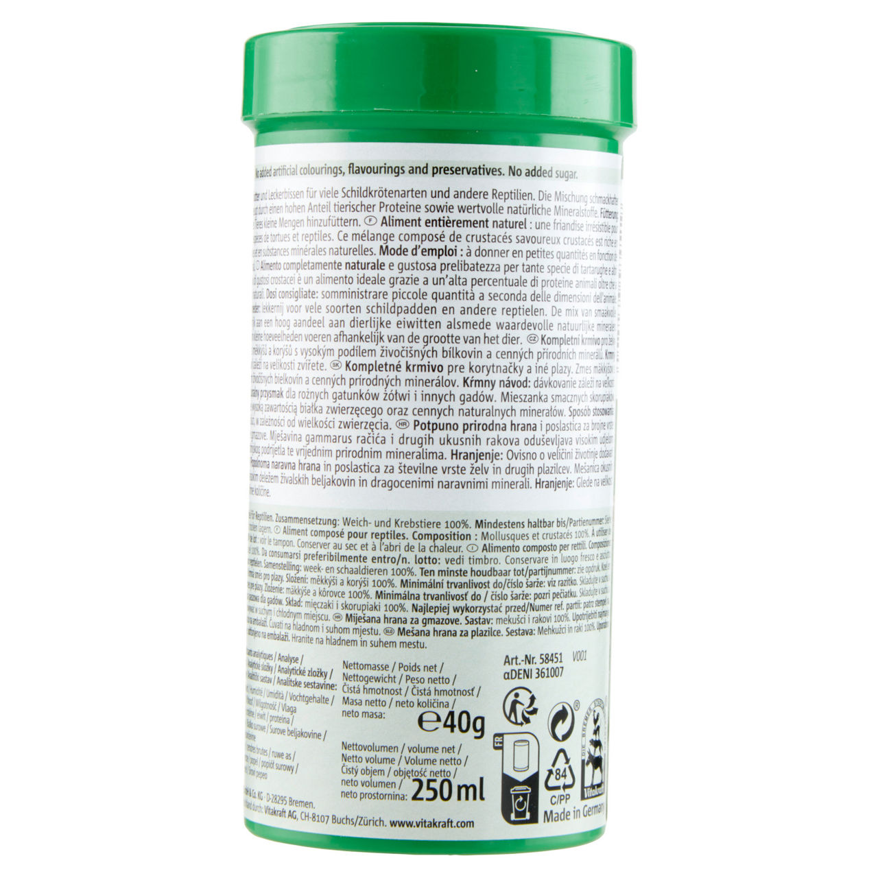Reptile nature menu carnivor vitakraft g40 - Immagine 11