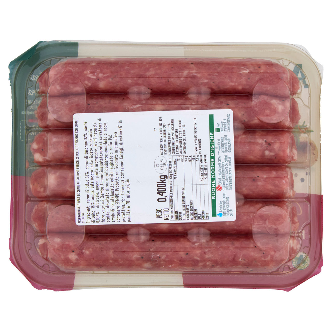 Salsicce di pollo tacchino e suino 400 gr - Immagine 31