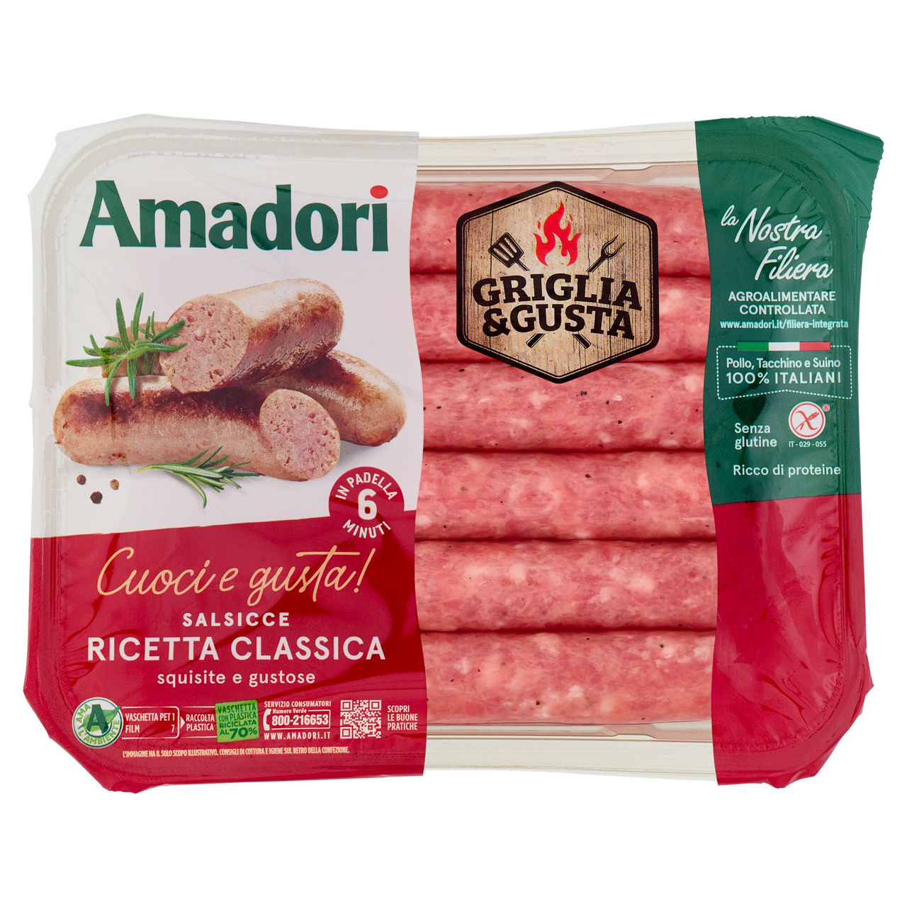 Salsicce di pollo tacchino e suino 400 gr - Immagine 11