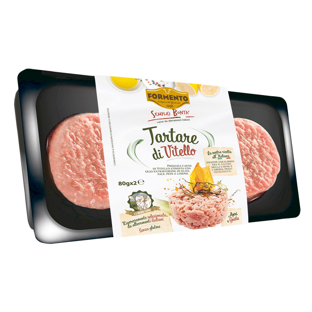 Tartare di vitello 2 pz 160 gr