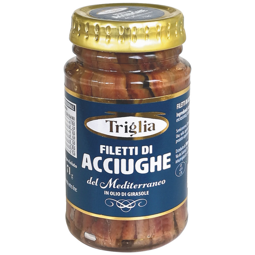 Filetti acciughe olsemi v.v. triglia gr.140