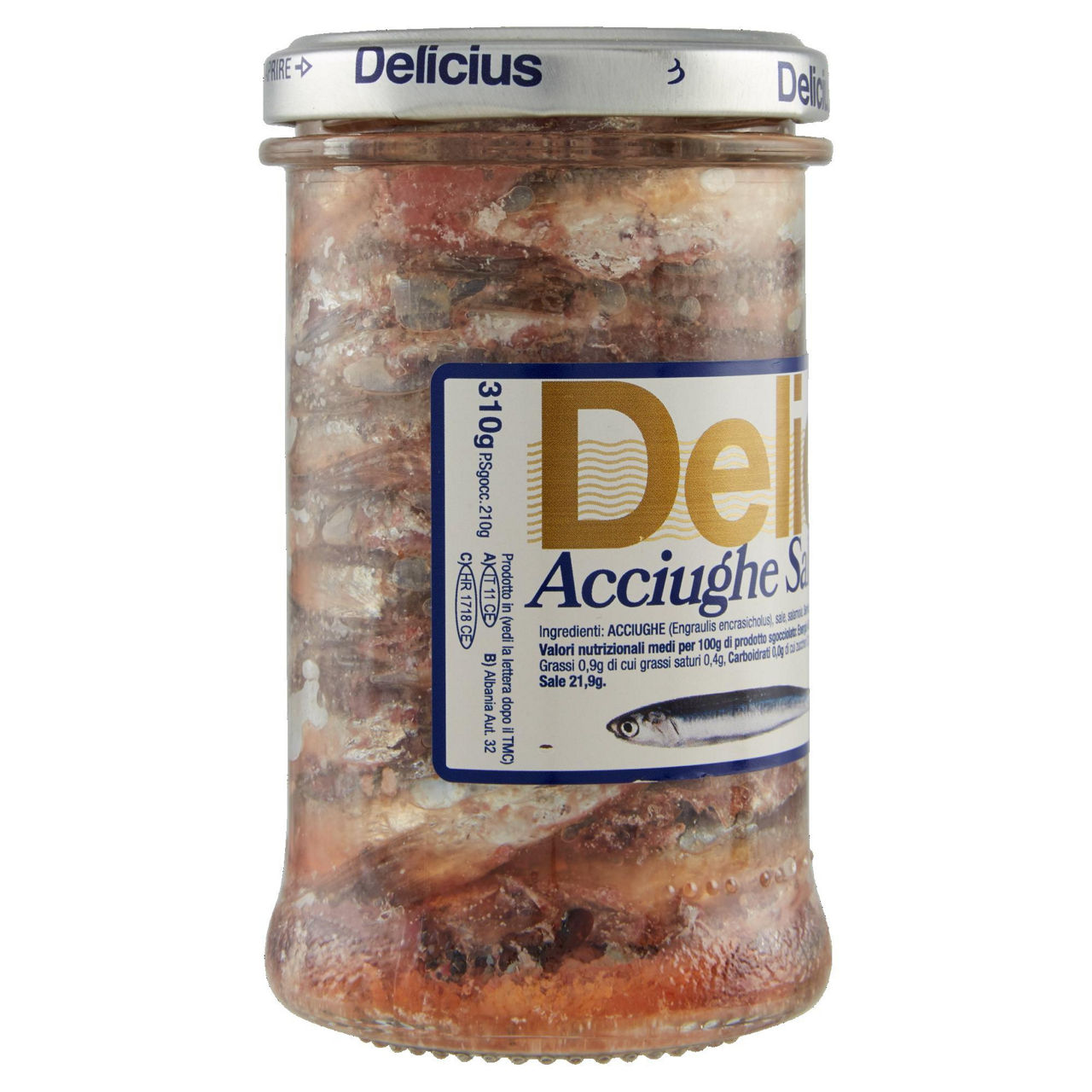 Acciughe salate delicius v.v. gr.310 - Immagine 11