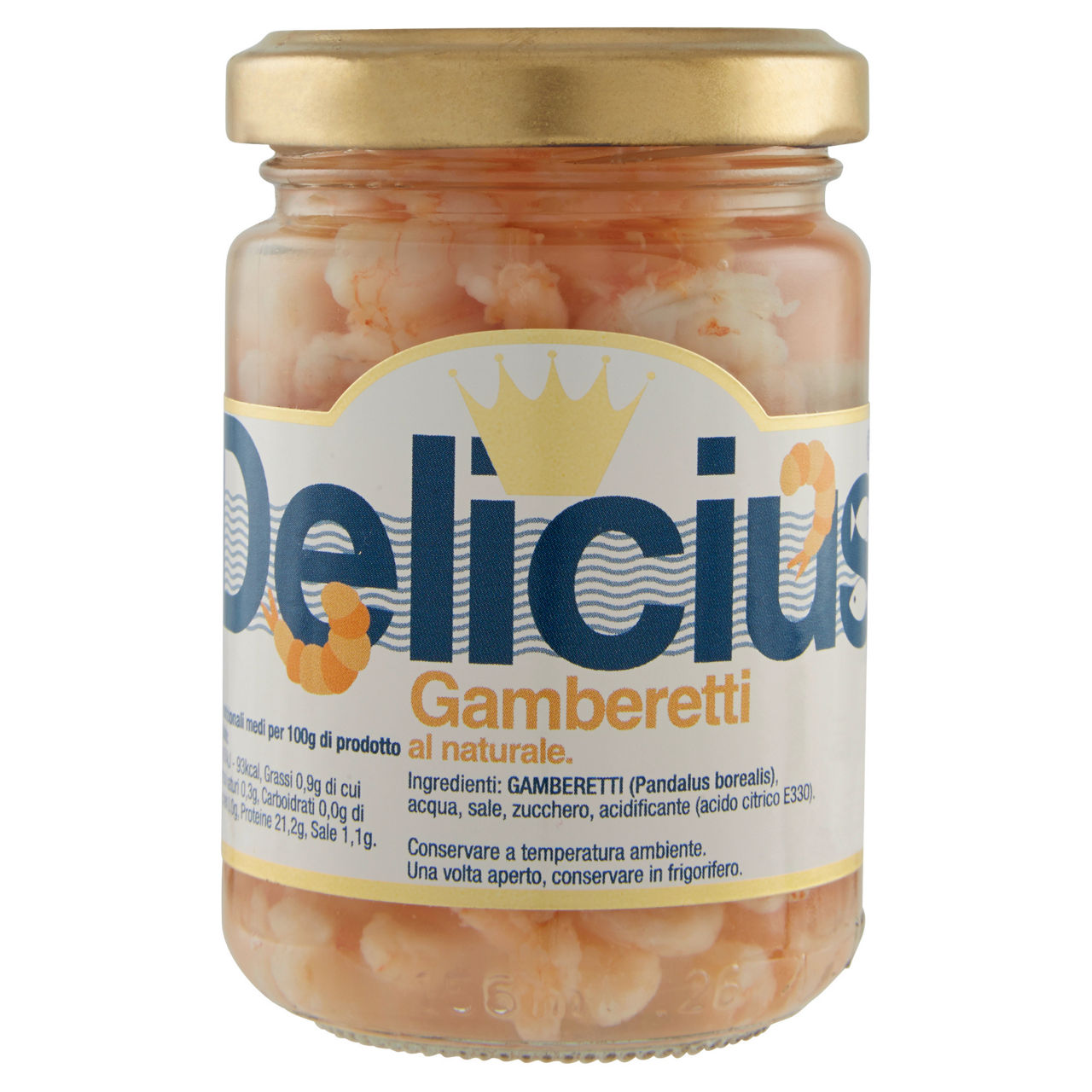 Gamberetti al naturale 140 gr - Immagine 01