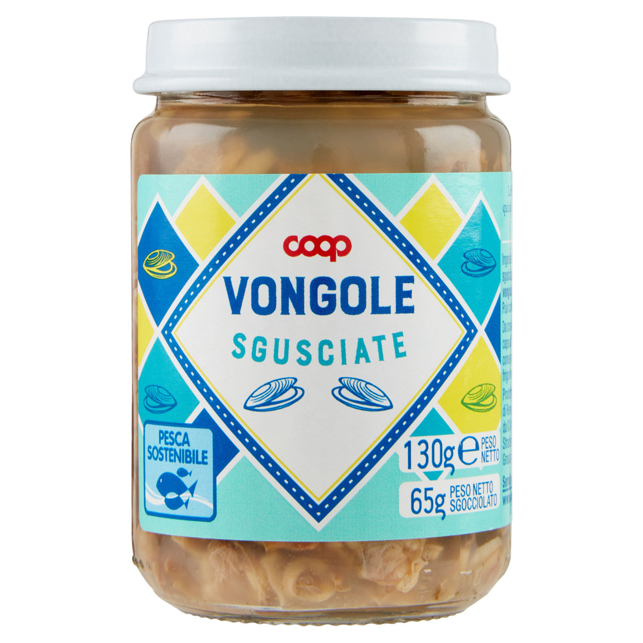 Vongole sgusciate coop v.v. g 130 sgocc g 65