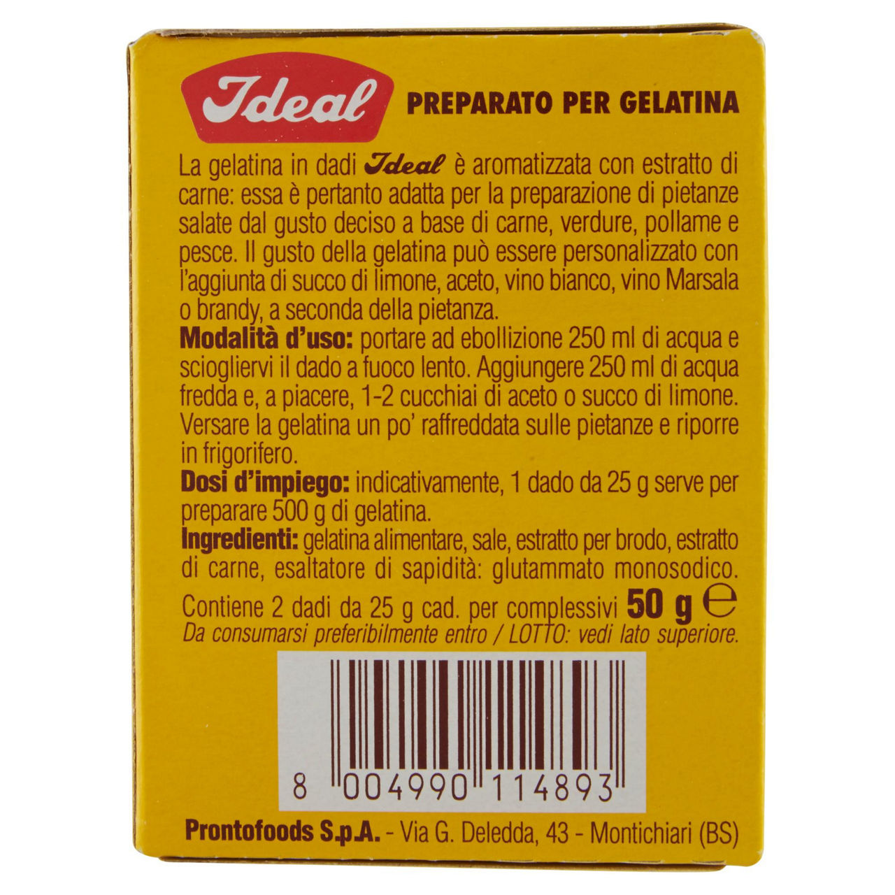 Gelatina ideal dado x 2 sc. gr.50 - Immagine 31