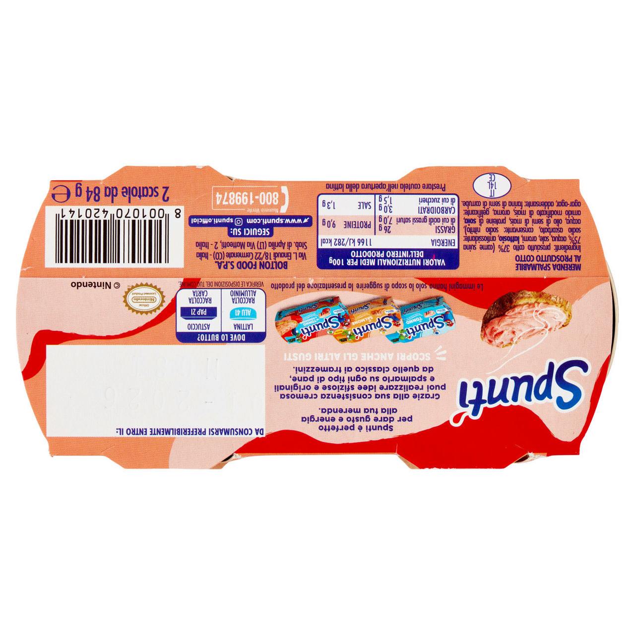 Snack spunti' al prosciutto gr.84x2 - Immagine 21
