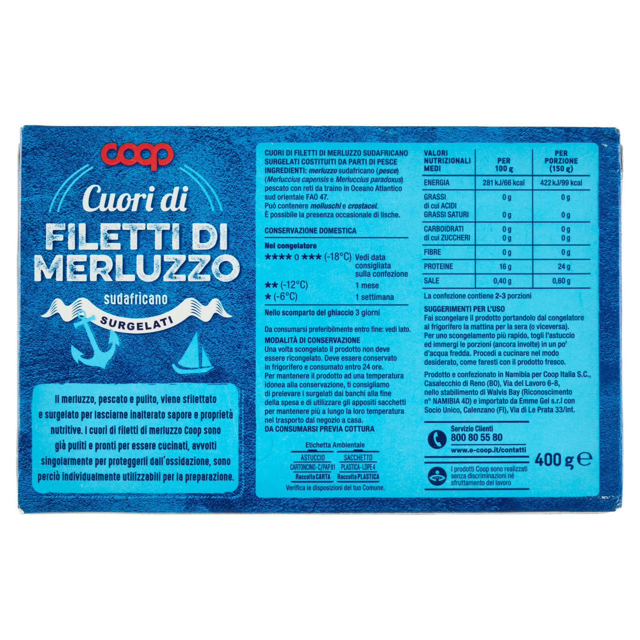 Cuori di filetti di merluzzo 400 gr - Immagine 31