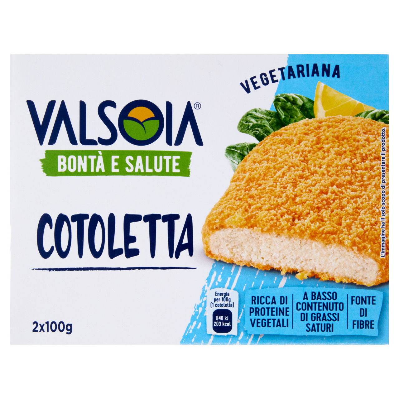 Cotoletta vegetariana surgelata 200 gr - Immagine 01