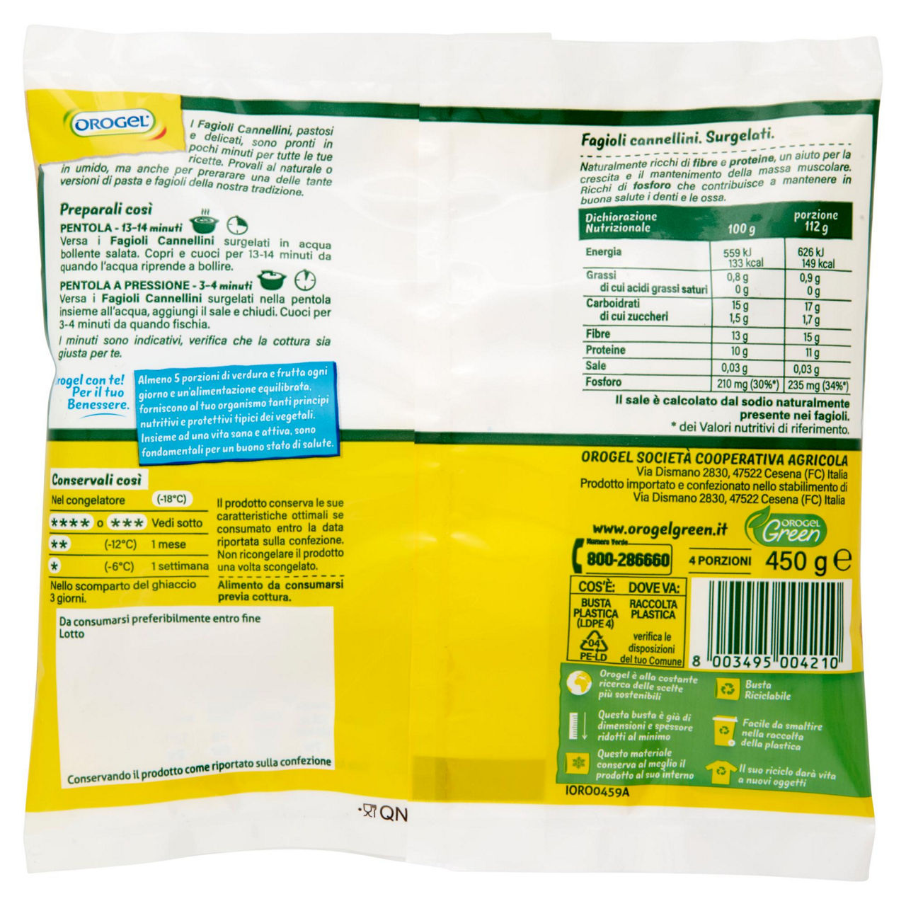 Fagioli cannellini surgelati 450 gr - Immagine 31