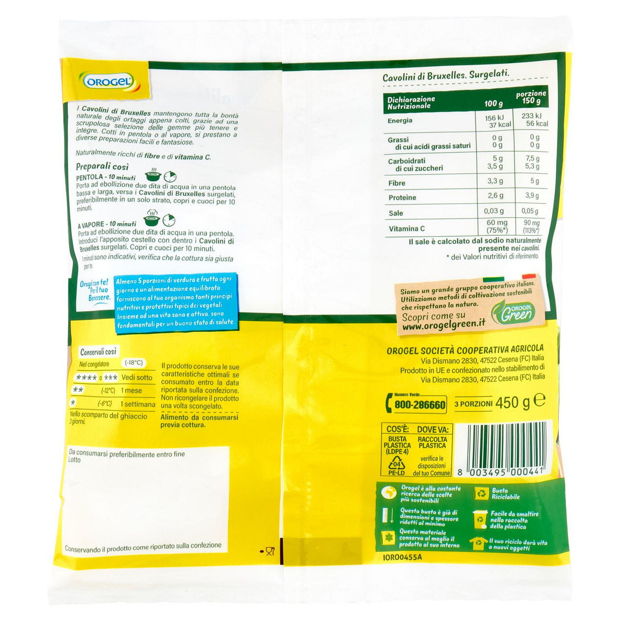 Cavolini di Bruxelles interi surgelati 450 gr - Immagine 41