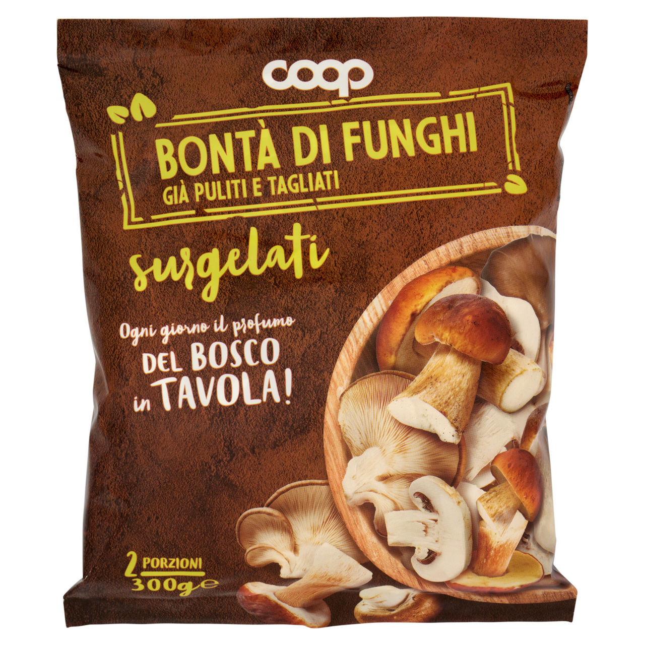 Bontà di funghi misti puliti tagliati e surgelati 300 gr - Immagine 11