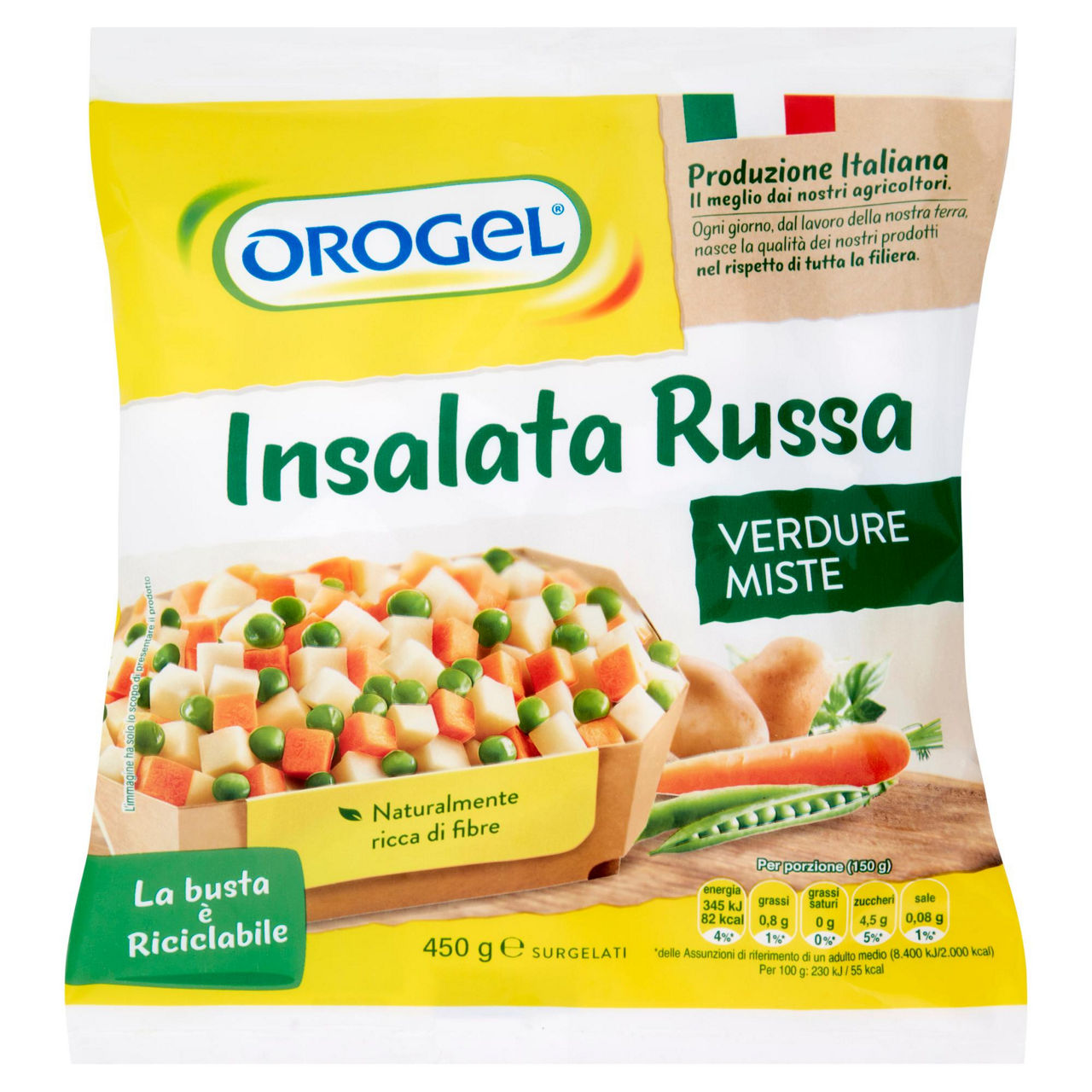 Verdure miste per insalata russa surgelate 450 gr - Immagine 01
