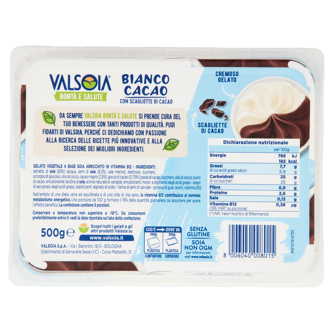 Gelato bigusto bianco e cacao senza lattosio 500 gr - Immagine 11