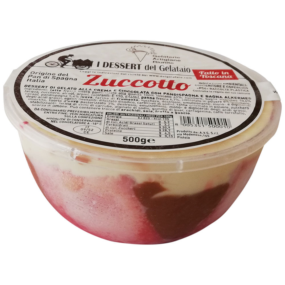 Torta gelato Zuccotto 500 gr