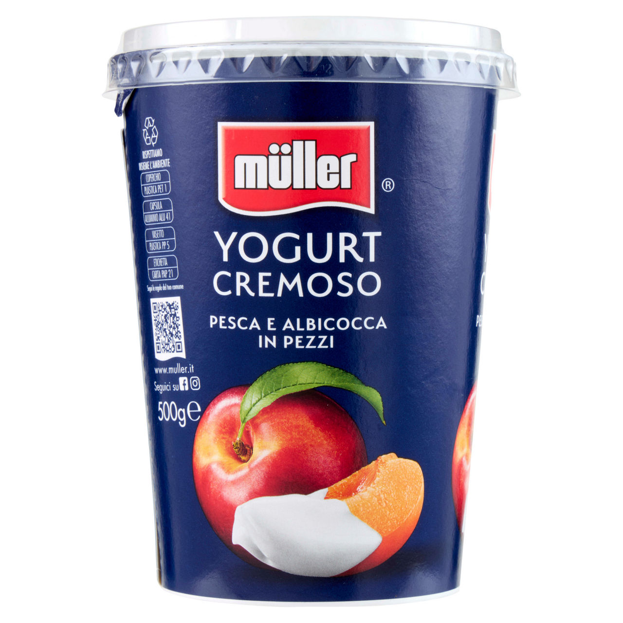 Yogurt cremoso con pesca e albicocca in pezzi 500 gr - Immagine 21
