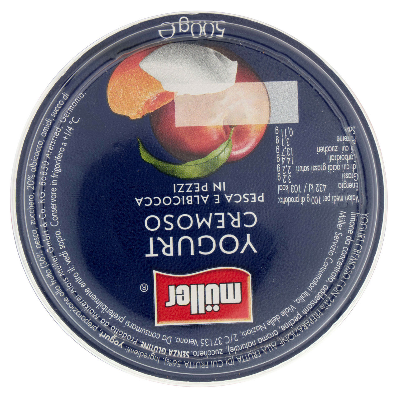 Yogurt cremoso con pesca e albicocca in pezzi 500 gr - Immagine 31