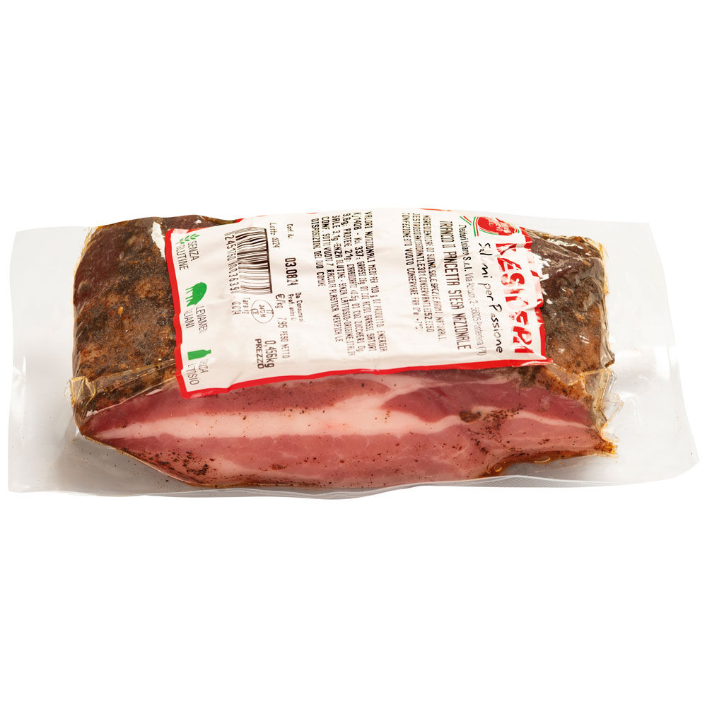 Trancio di pancetta stesa