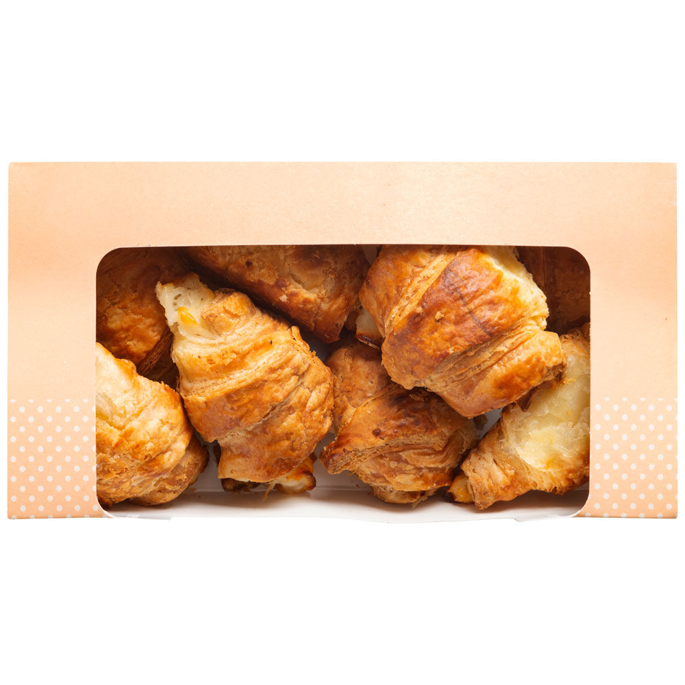 Mini croissant con prosciutto e formaggio