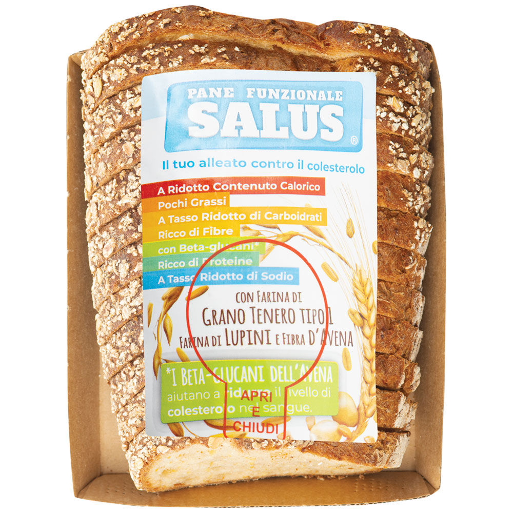 Pane con farina di grano tenero avena e lupini a fette 250 gr - Immagine 01