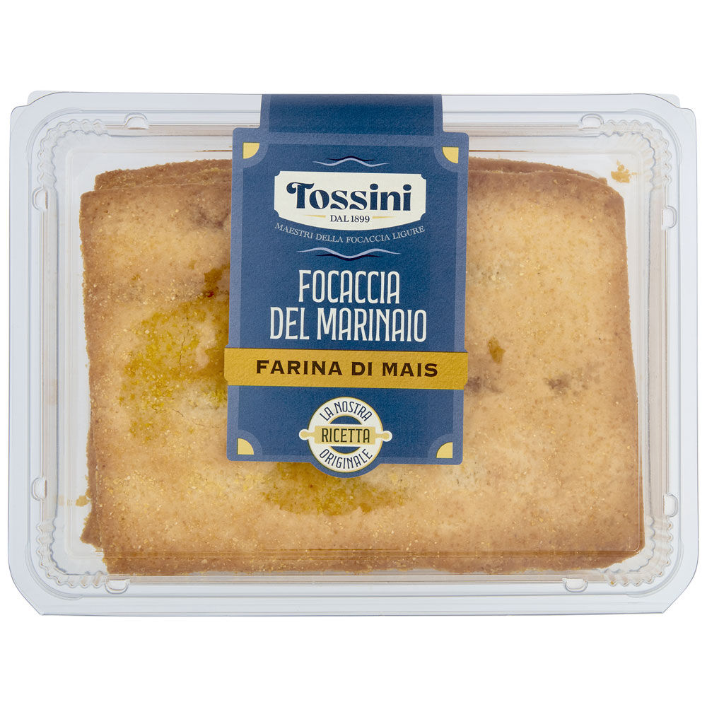 Focaccia croccante con farina di mais 200 gr - Immagine 01