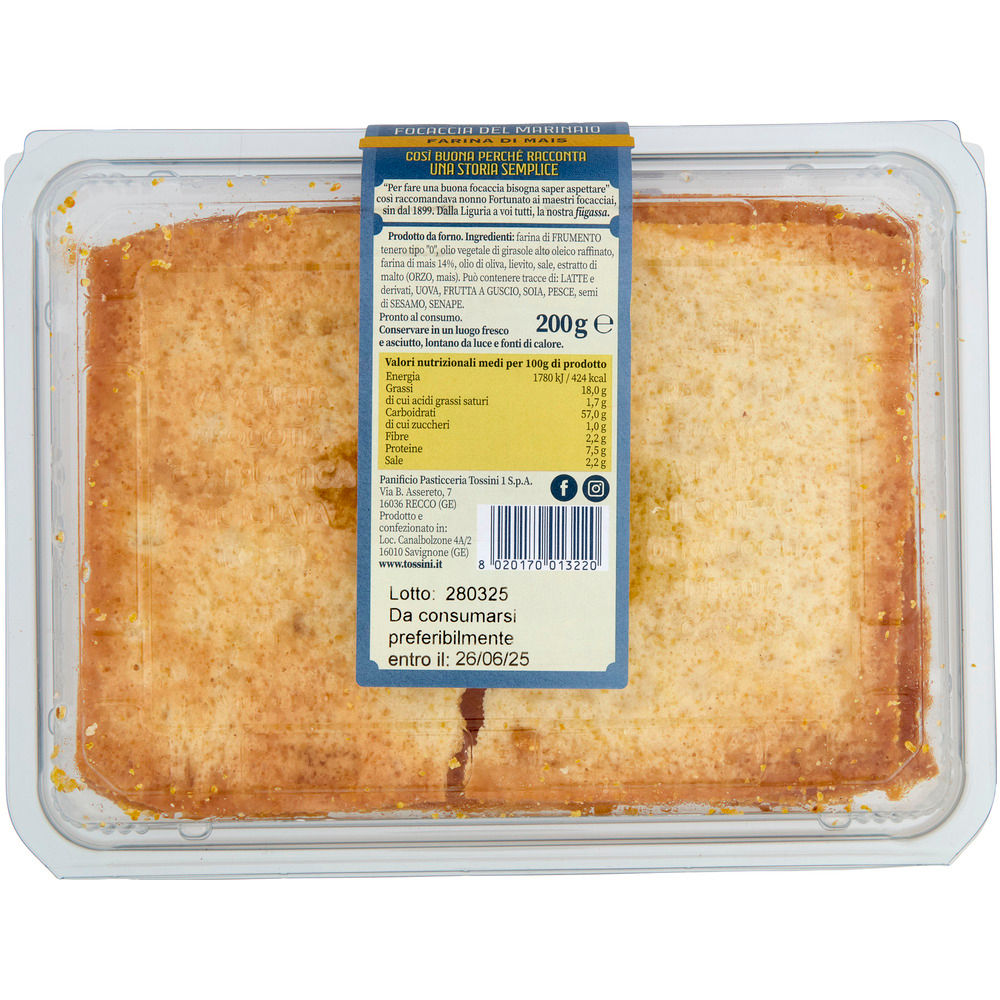 Focaccia croccante con farina di mais 200 gr - Immagine 21
