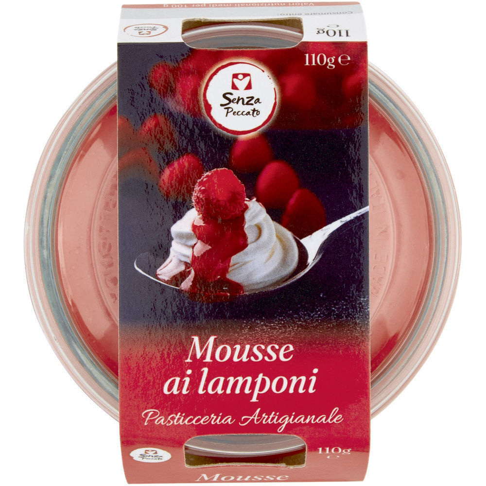 Mousse al lampone senza glutine 110 gr - Immagine 01