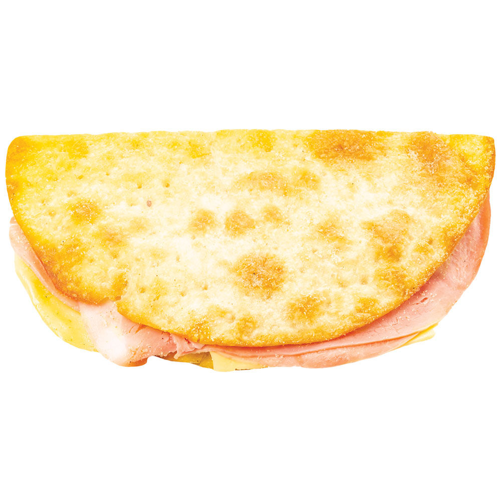 Tasca farcita con prosciutto cotto e formaggio