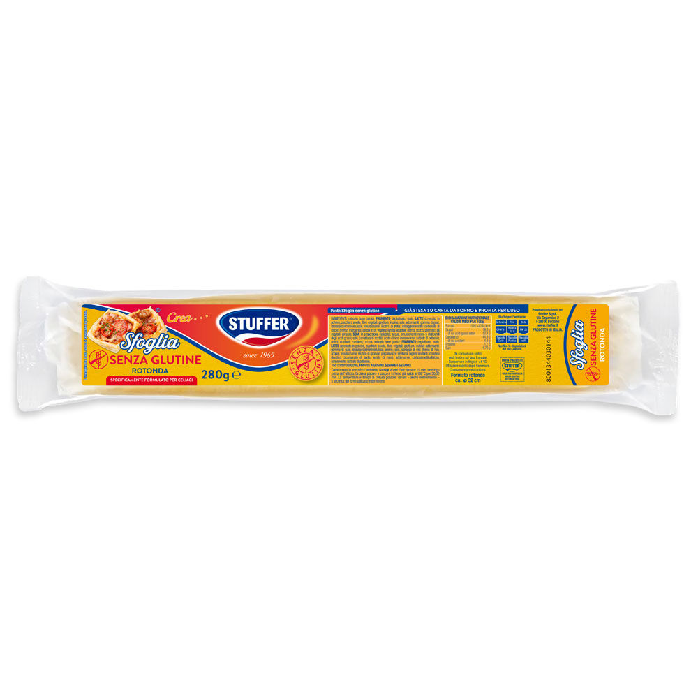 Pasta sfoglia rotonda senza glutine 280 gr