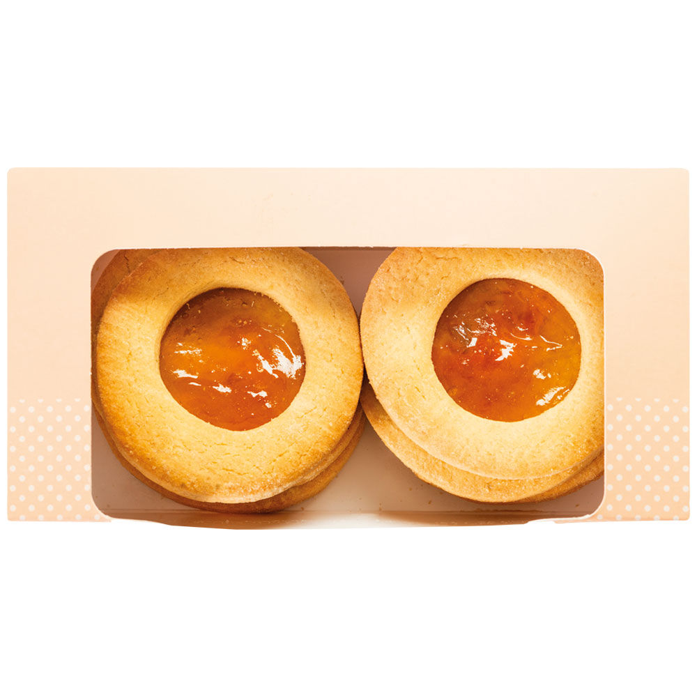 Occhi di bue all'albicocca 4 pz 240 gr