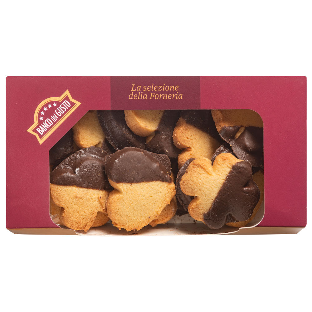 Biscotti bicolore Poker glassati 200 gr