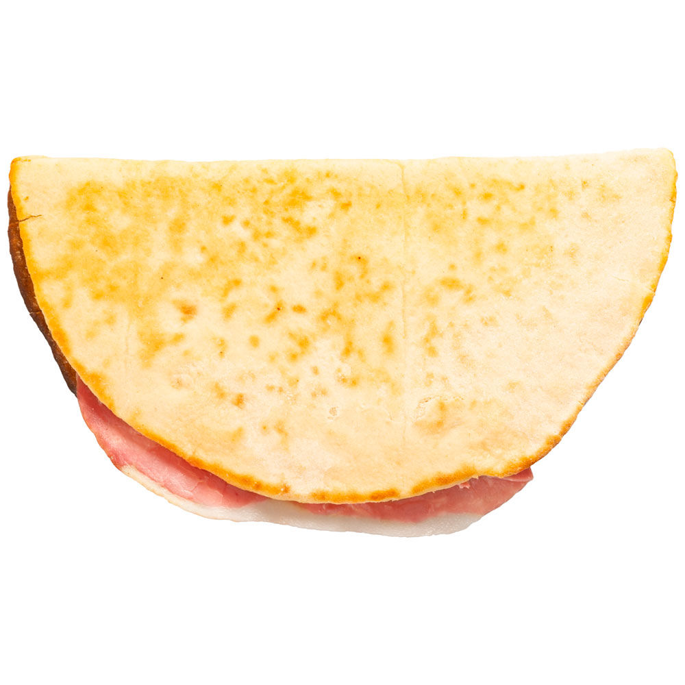 Lunetta con prosciutto cotto e mozzarella