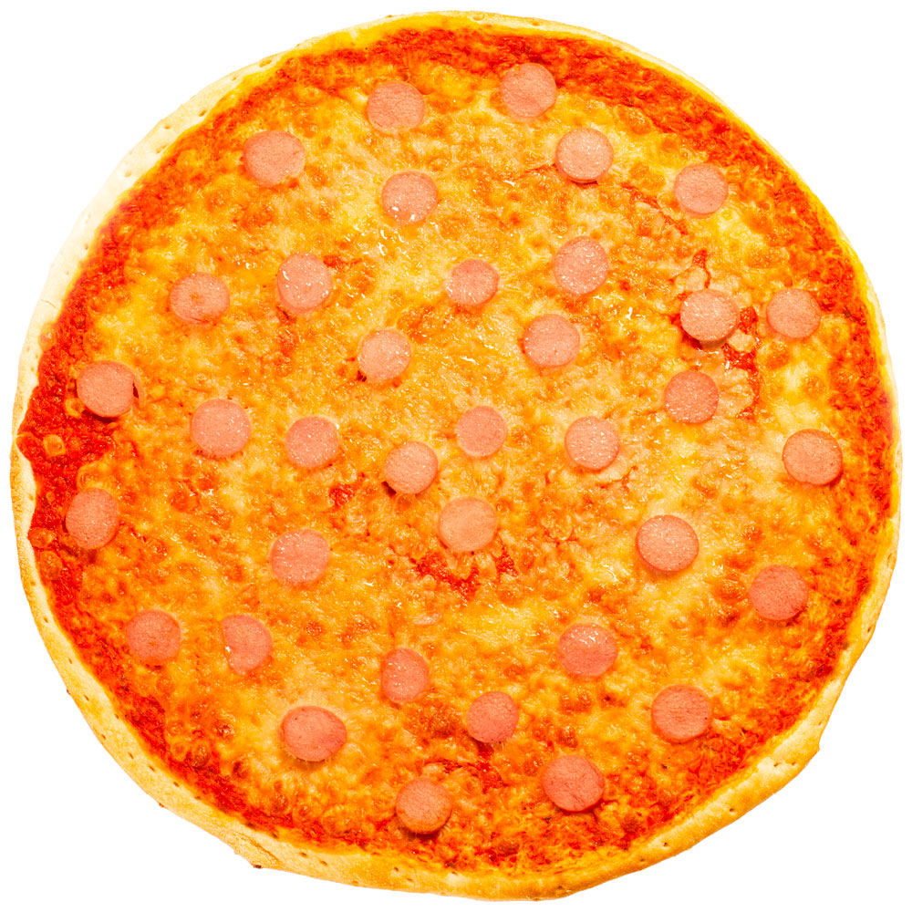 Pizza con w&uuml;rstel