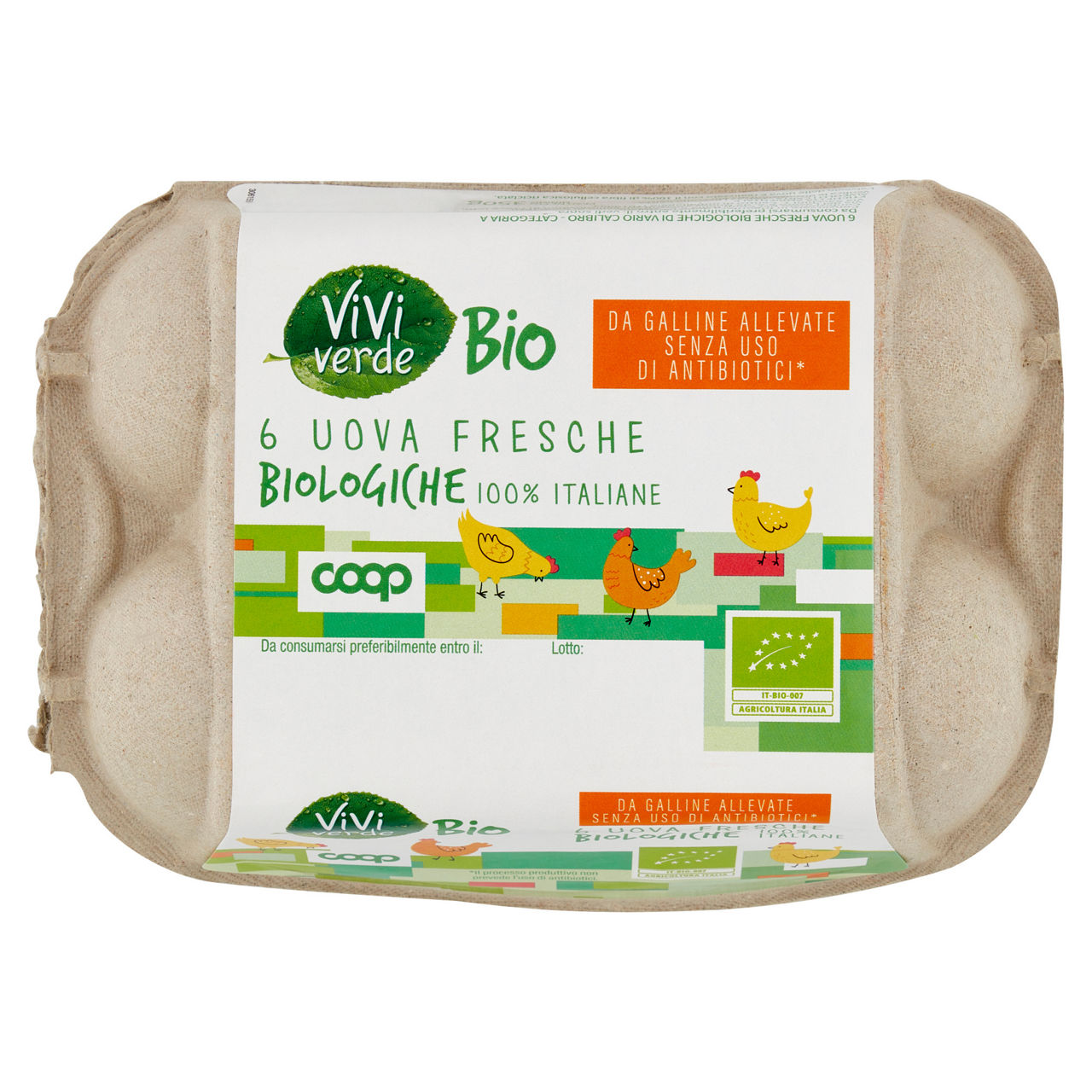 Uova fresche bio 6 pz