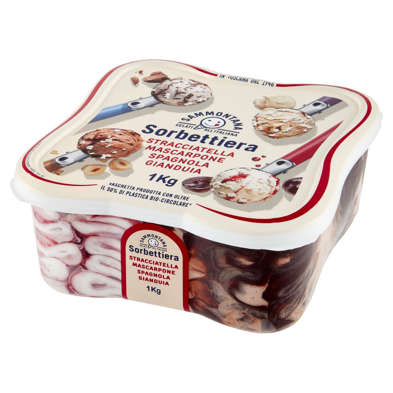 Gelato gusti stracciatella mascarpone spagnola e gianduia 1 kg - Immagine 51